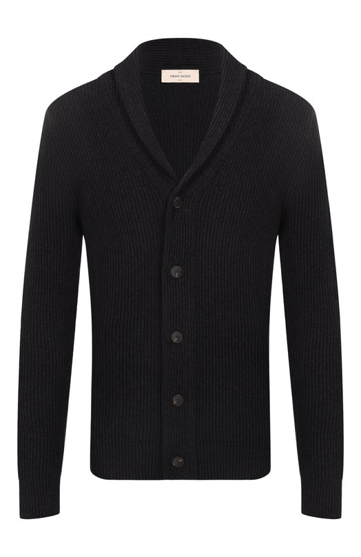 Хлопковый кардиган Gran Sasso 23138/22119 Чёрный 23138/22119