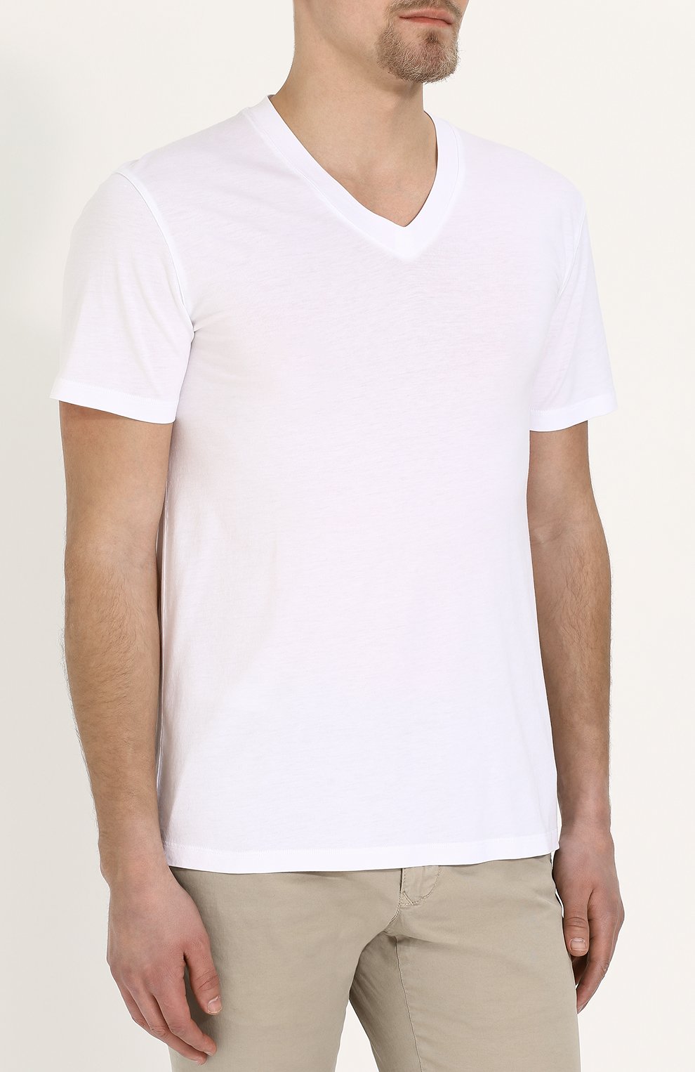 Однотонная футболка с v-образным вырезом TOM FORD, арт. BP229/TFJ915, фото 3