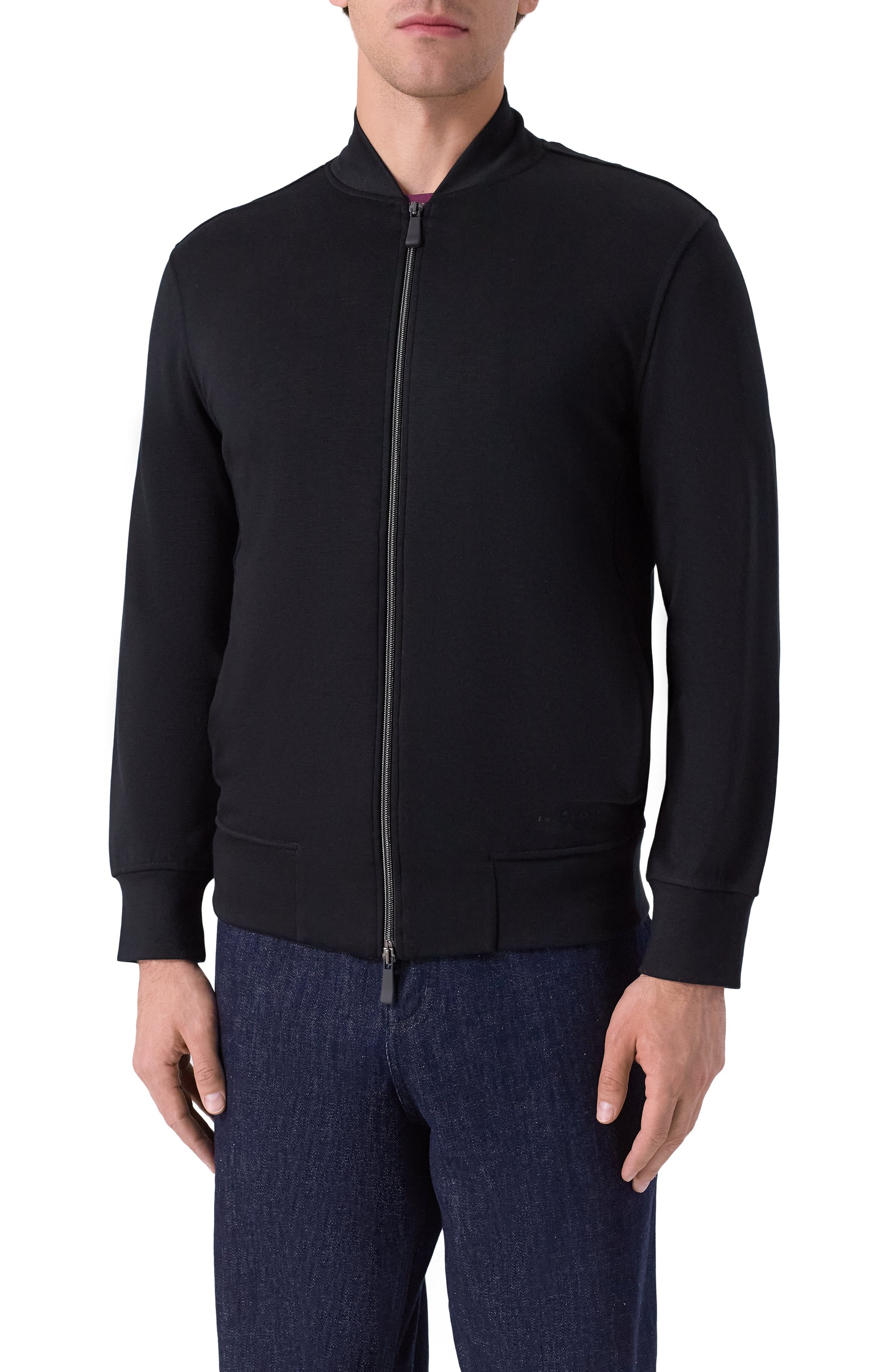 Толстовка из вискозы KITON черного цвета по цене 126500 руб., арт. UMM069004, фото 3 Толстовка из вискозы KITON, арт. UMM069004, фото 3