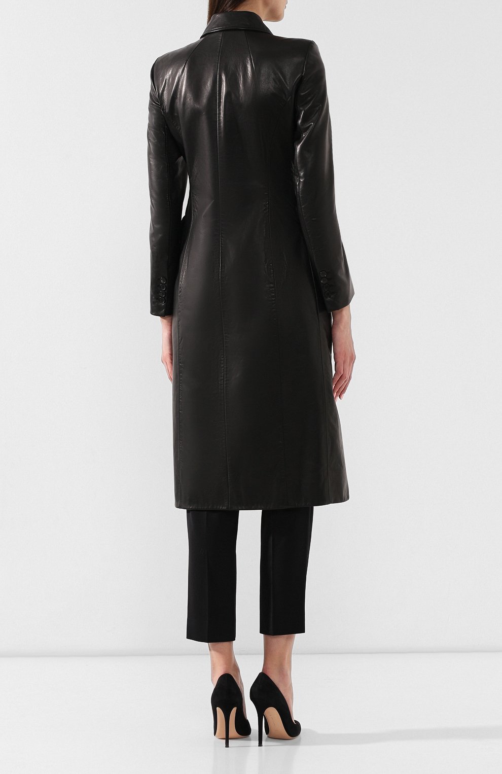 Двубортное пальто из кожи BALENCIAGA, арт. 571525/TDS05, фото 4