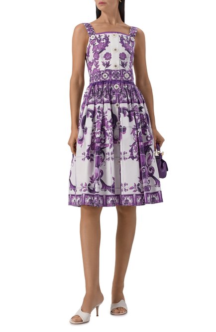 Женское хлопковое платье DOLCE & GABBANA, арт. F6TTJT/HH5EN