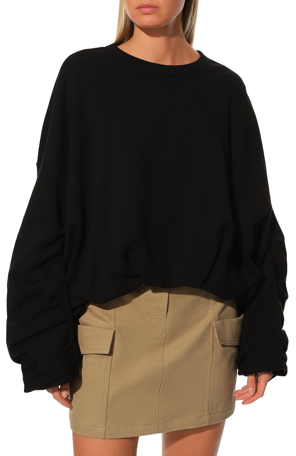 Хлопковый свитшот DRIES VAN NOTEN черного цвета по цене 49200 руб., арт. 222-031131-5611, фото 3 Хлопковый свитшот DRIES VAN NOTEN, арт. 222-031131-5611, фото 3
