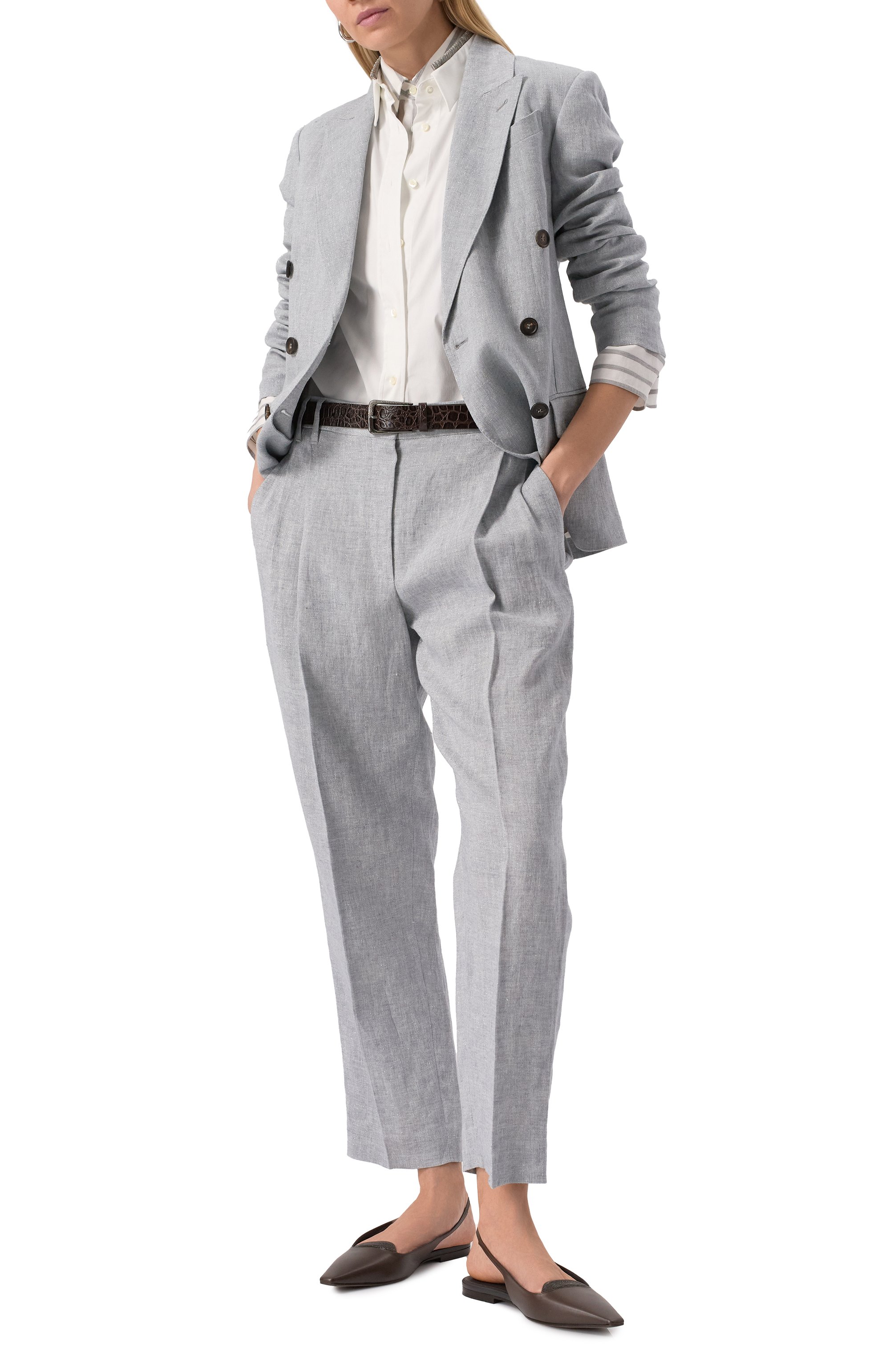 Хлопковая рубашка BRUNELLO CUCINELLI, арт. M0091NQ336, фото 2