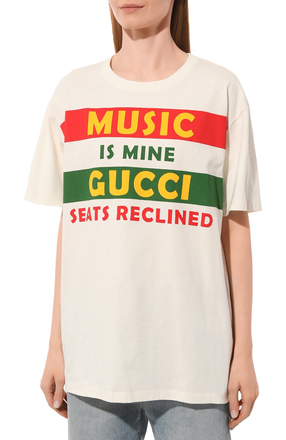 Хлопковая футболка GUCCI, арт. 615044 XJDW4, фото 3