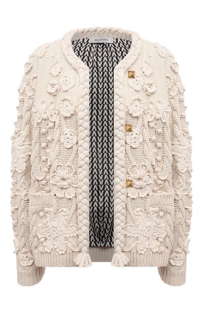 Хлопковый кардиган VALENTINO, арт. VB3KH01D693, фото 1