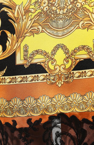 Шелковая юбка VERSACE золотого цвета по цене 130500 руб., арт. A84586/A232054, фото 5 Шелковая юбка VERSACE, арт. A84586/A232054, фото 5