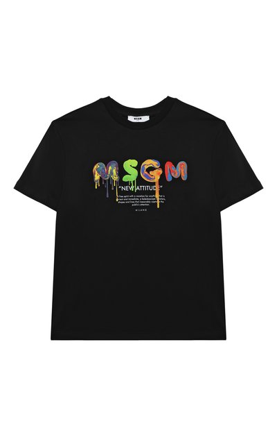 Хлопковая футболка MSGM KIDS, арт. F3MSJBTH168, фото 1