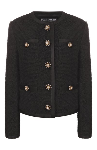 Женский твидовый жакет DOLCE & GABBANA, арт. F27DAZ/FU3JL