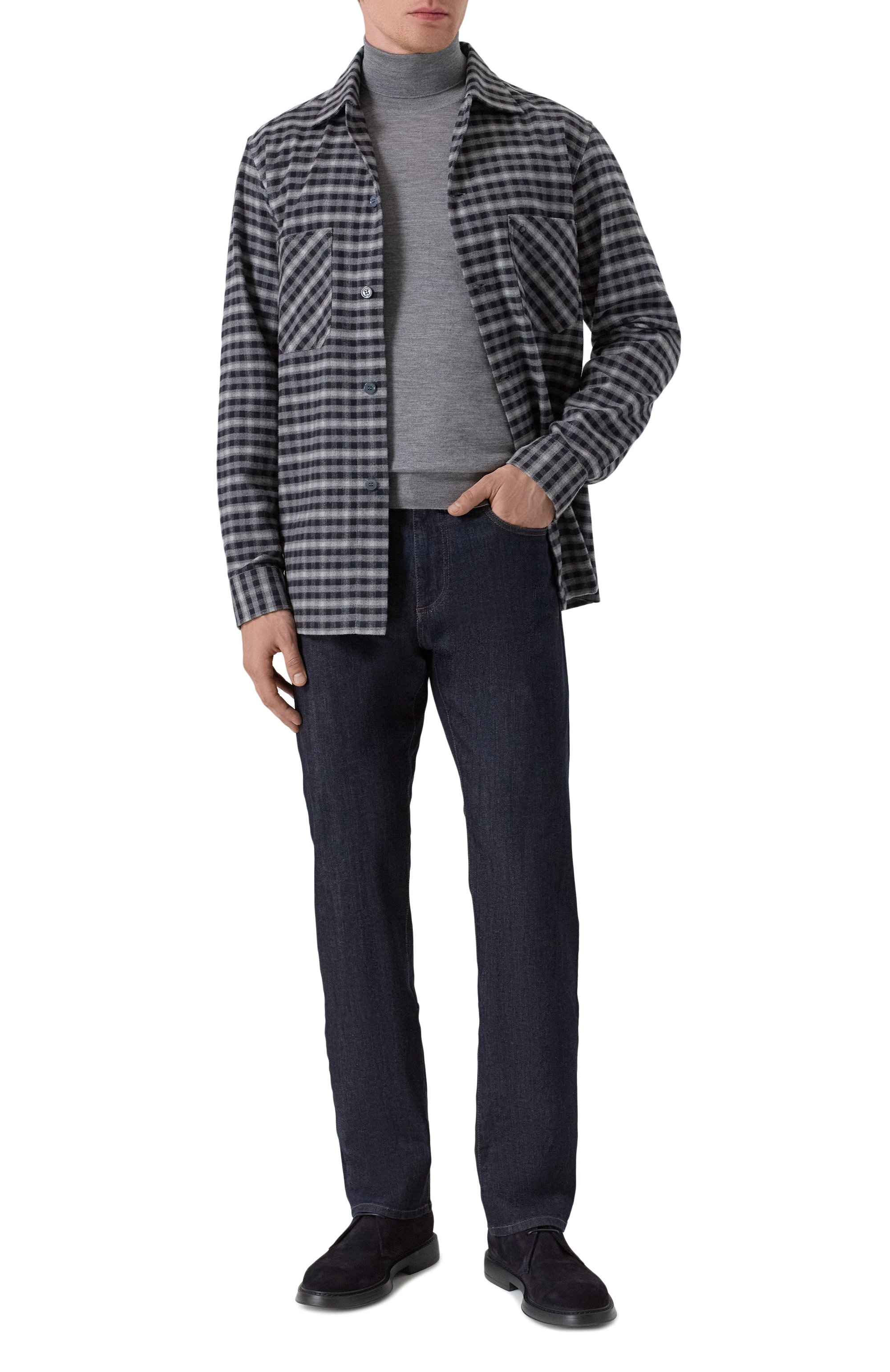 Водолазка из кашемира и шелка FEDELI, арт. MU007124, фото 2