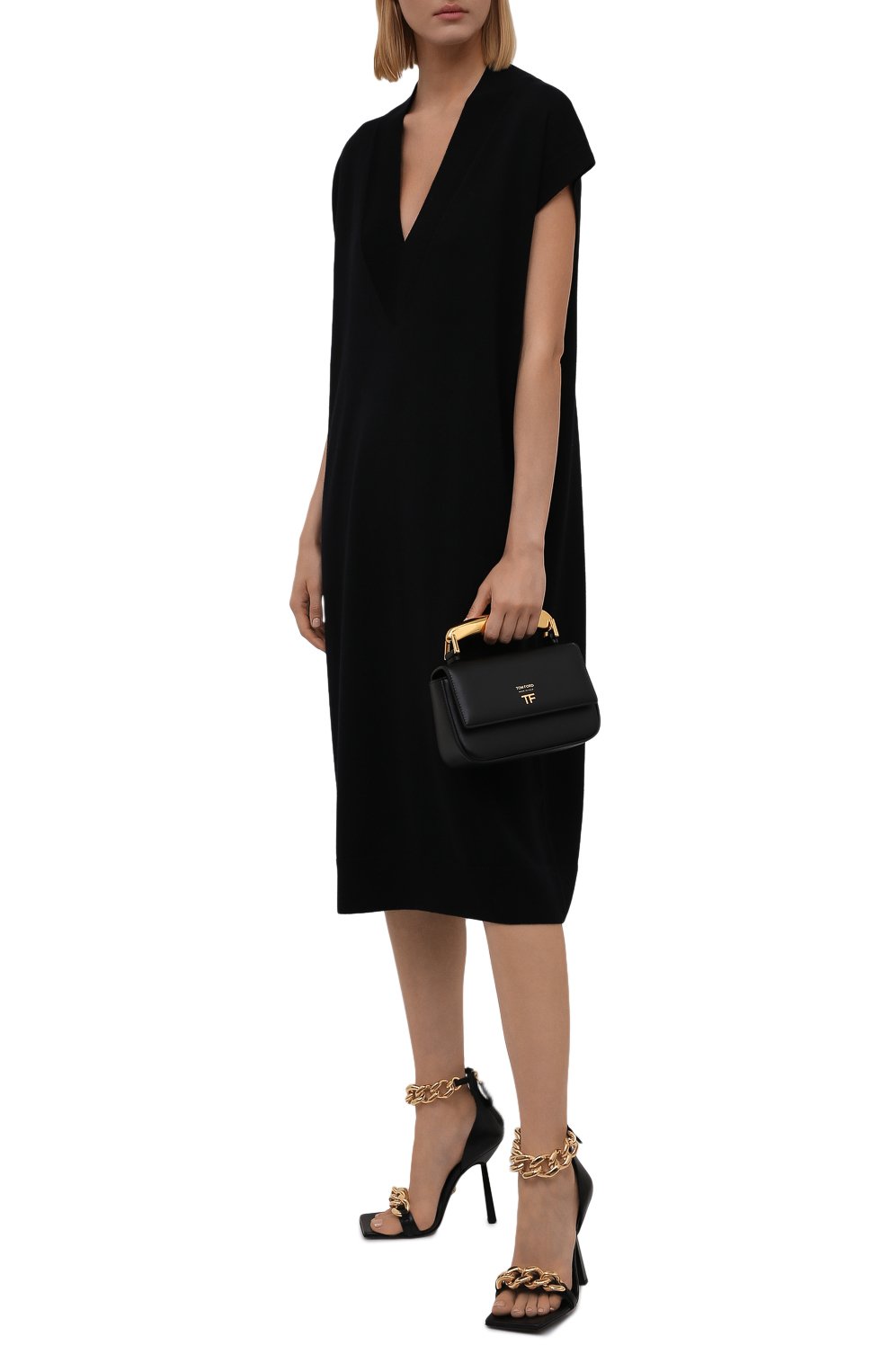 Шерстяное платье DRIES VAN NOTEN черного цвета по цене 65950 руб., арт. 212-011212-3700, фото 2 Шерстяное платье DRIES VAN NOTEN, арт. 212-011212-3700, фото 2