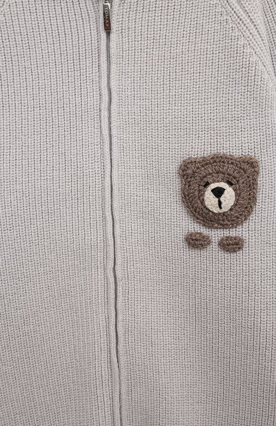 Шерстяной комбинезон BABY T серого цвета по цене 14250 руб., арт. 23AI011TZ/18M-36M, фото 3 Шерстяной комбинезон BABY T, арт. 23AI011TZ/18M-36M, фото 3