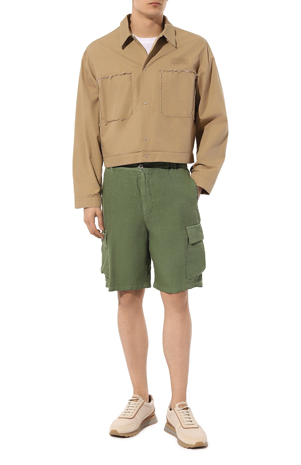 Льняные шорты 120% LINO, арт. 31ALIM29D4/000D943/S00, фото 2