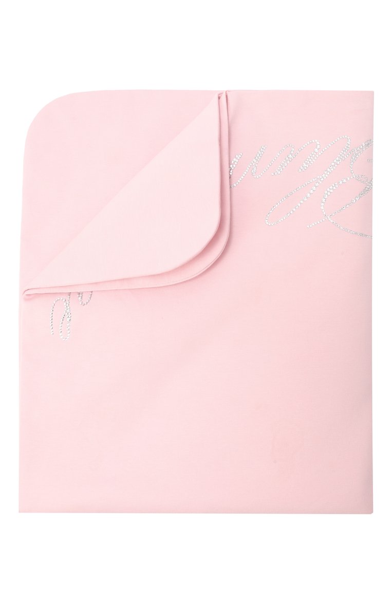 Детского хлопковое одеяло BLUMARINE светло-розового цвета, арт. BNC0002.0.JF054 | Фото 1 (Материал: Хлопок, Текстиль; Нос: Не проставлено)