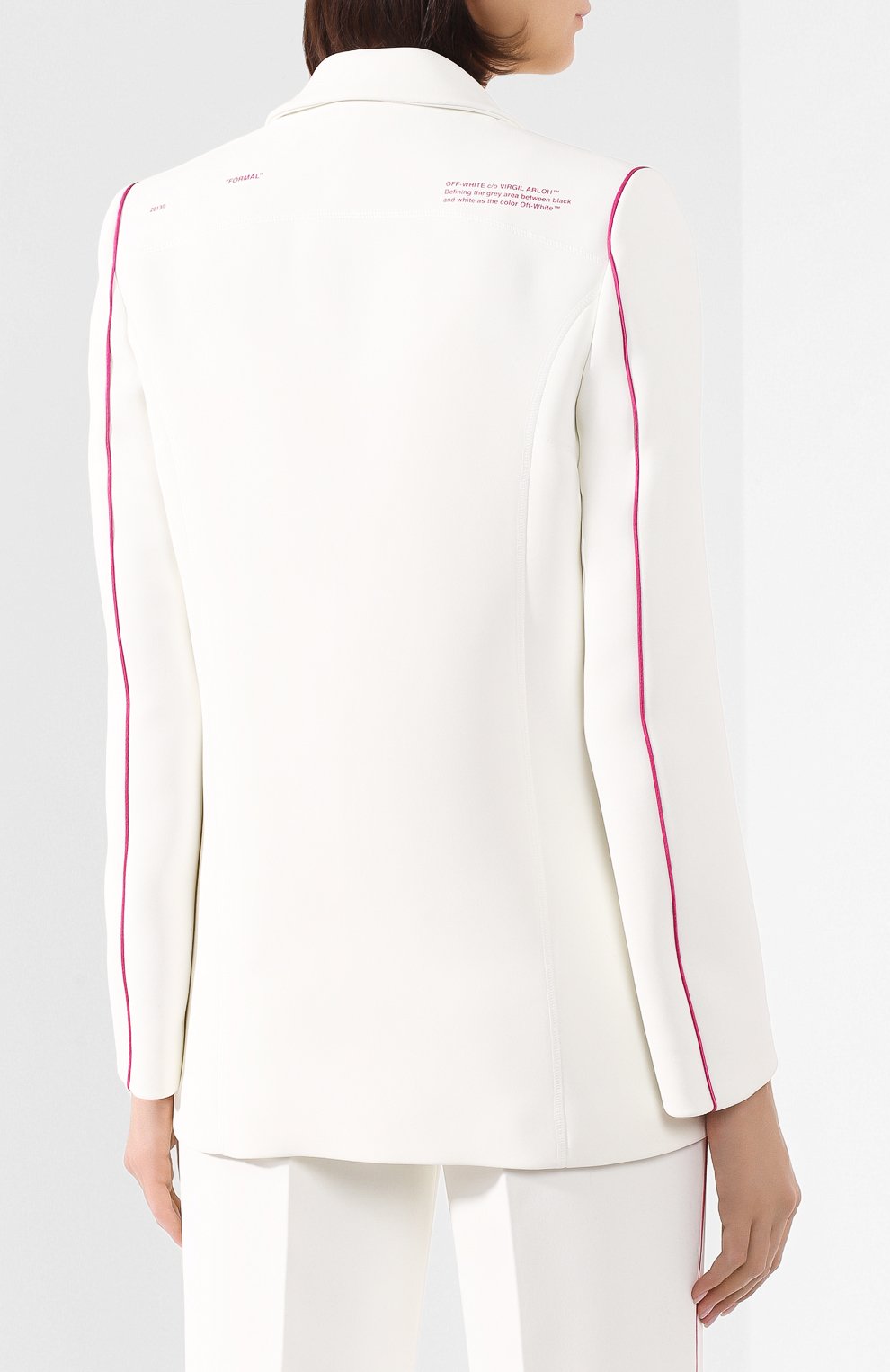Двубортный жакет OFF-WHITE, арт. 0WEF039R20H230680100, фото 4