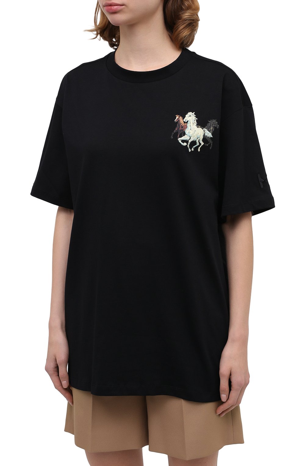 Хлопковая футболка KENZO черного цвета по цене 23050 руб., арт. FA62TS9714SJ, фото 3 Хлопковая футболка KENZO, арт. FA62TS9714SJ, фото 3