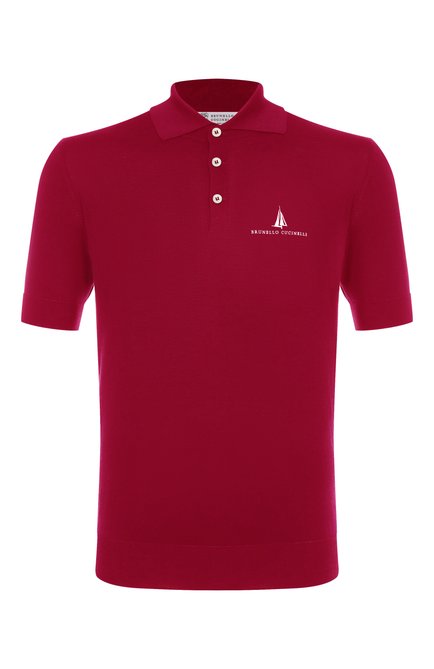Мужская поло из шелка и хлопка BRUNELLO CUCINELLI, арт. MNB805805P