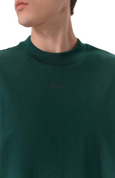 Хлопковый лонгслив HUGO, арт. 50511029, фото 5