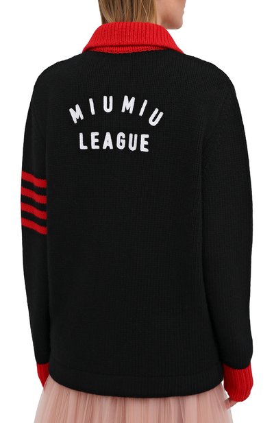 Шерстяной кардиган MIU MIU, арт. MMF390-1YJL-F0002, фото 4