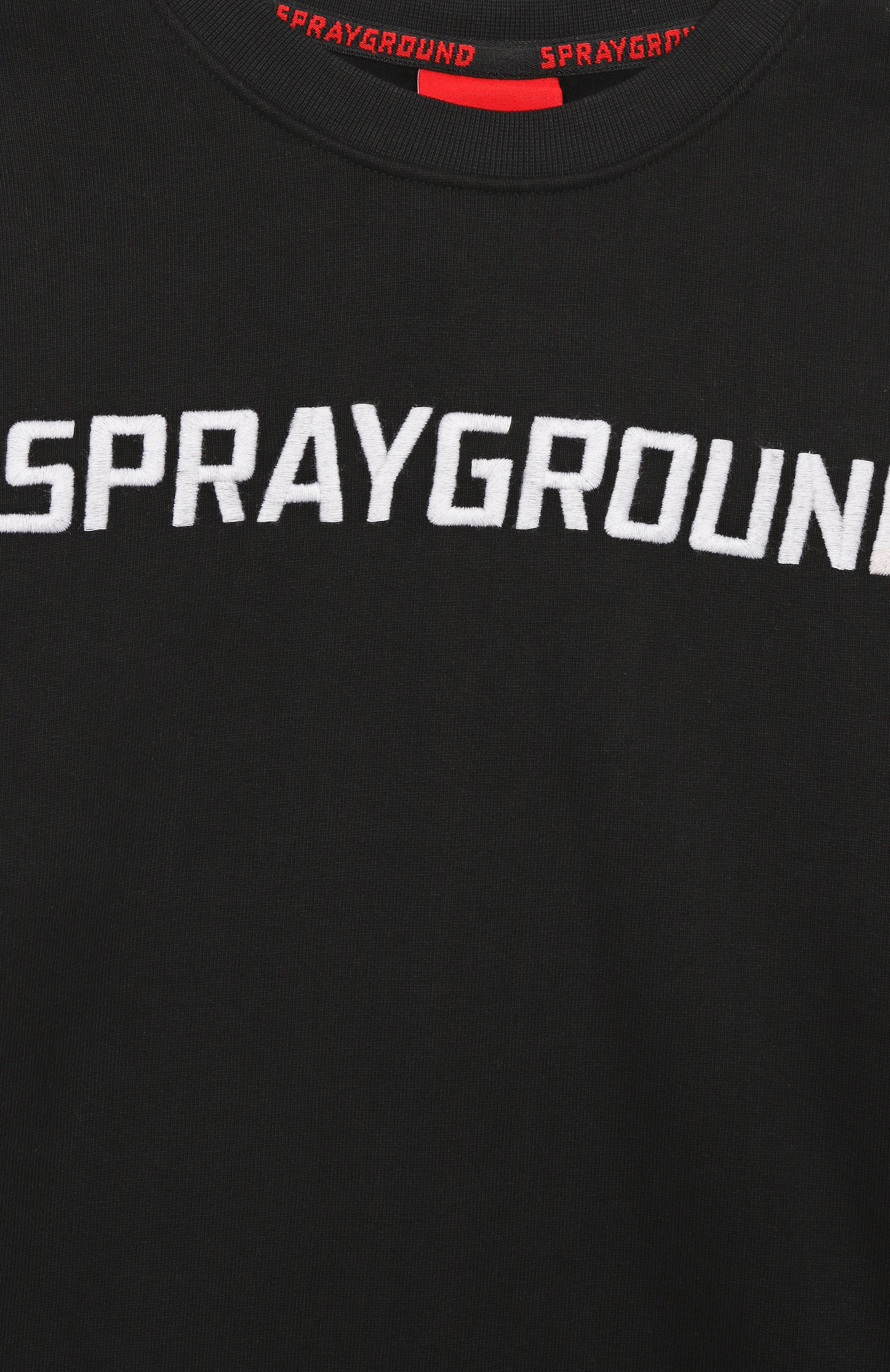 Хлопковый свитшот  SPRAYGROUND, арт. SPY1351GBLK, фото 3