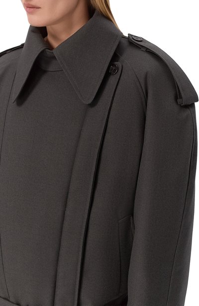 Шерстяное полупальто MUGLER серого цвета по цене 356000 руб., арт. 26F1MA02201039, фото 5 Шерстяное полупальто MUGLER, арт. 26F1MA02201039, фото 5