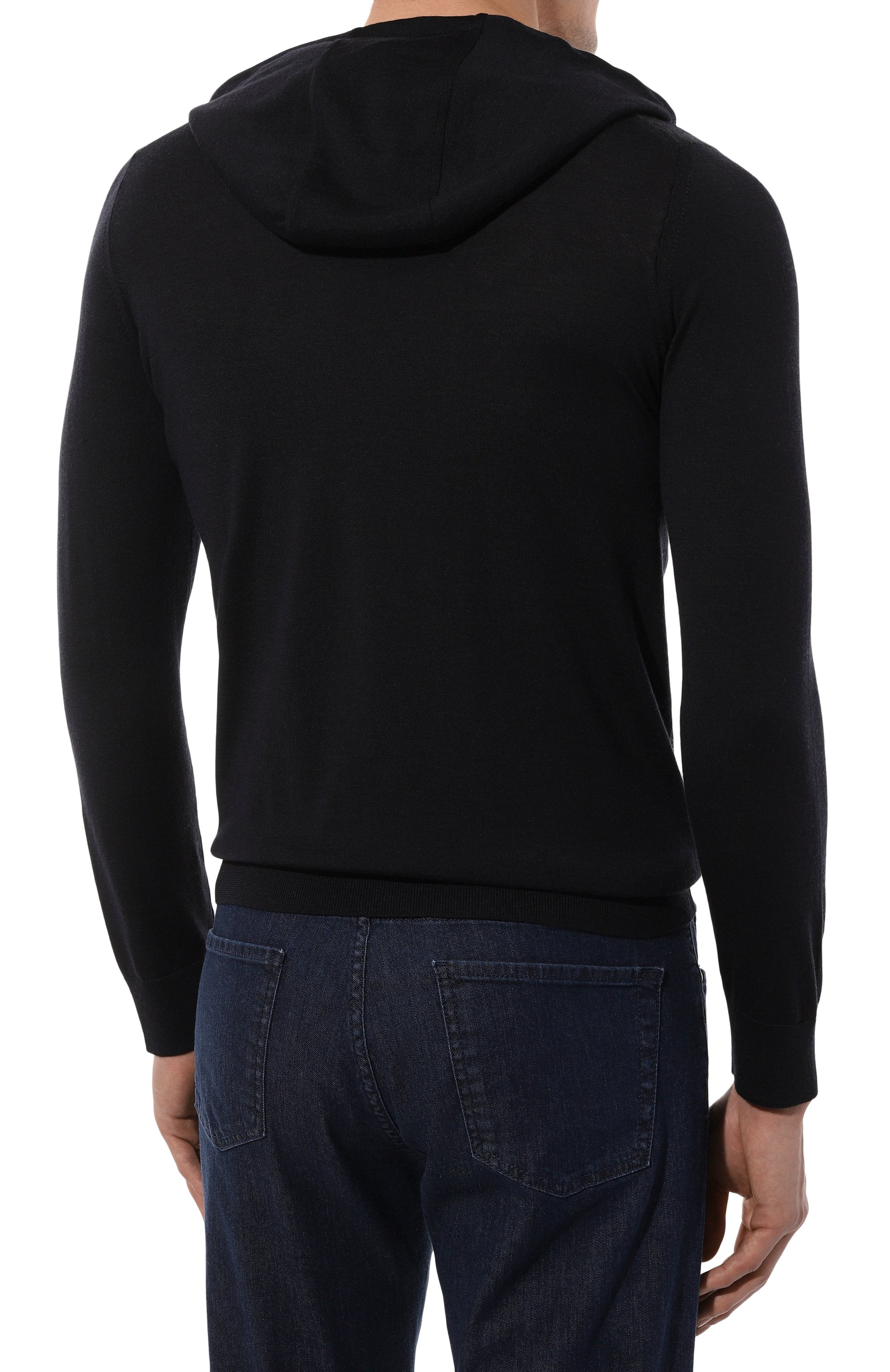 Худи из шерсти и шелка ZILLI, арт. KH0001M0230VRAD00, фото 4