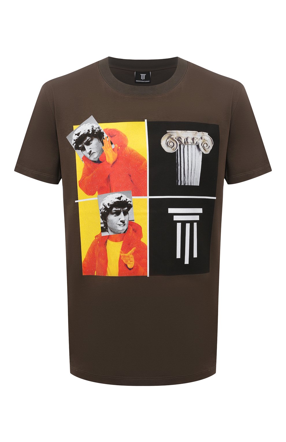 Хлопковая футболка DIEGO VENTURINO, арт. SS21-DV TS0 WAMBDM, фото 1