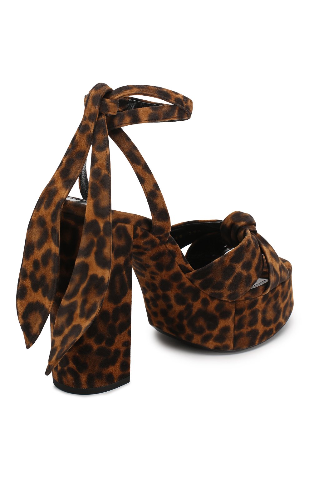 Замшевые босоножки bianca SAINT LAURENT, арт. 606716/1FL00, фото 4