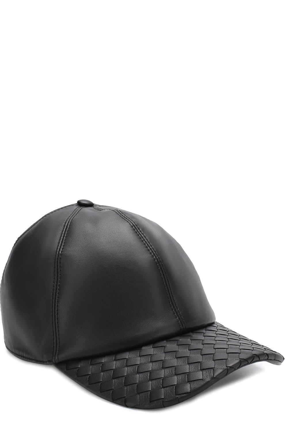 Кожаная бейсболка с плетением intrecciato BOTTEGA VENETA, арт. 521538/4V518, фото 1