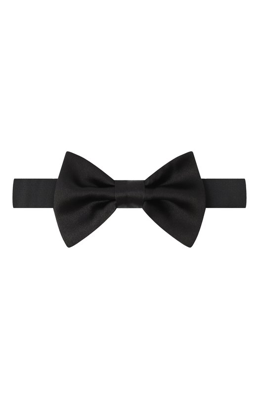 Шелковый галстук-бабочка Kiton UPAPC0720101 Чёрный UPAPC0720101
