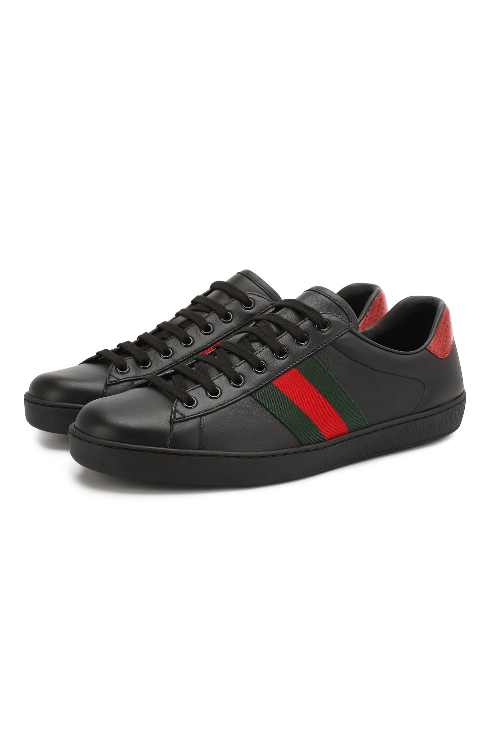 Кожаные кеды ace GUCCI, арт. 386750/A38D0, фото 1
