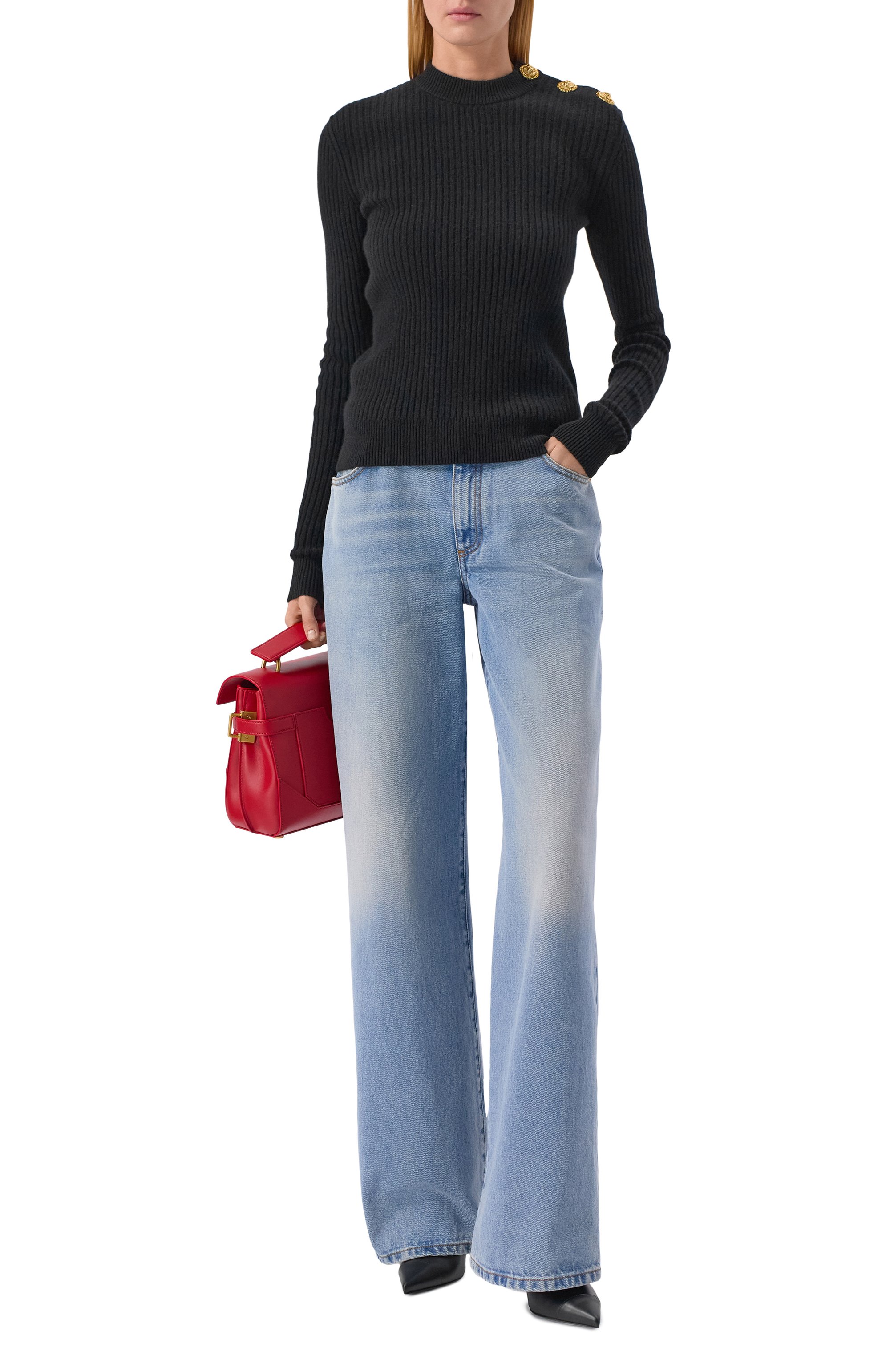 Кожаные ботильоны eva BALMAIN, арт. FN0TE012/LVIT, фото 3