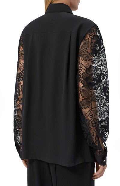Блузка ELIE SAAB черного цвета по цене 208000 руб., арт. SH000NF26/SIL09, фото 4 Блузка ELIE SAAB, арт. SH000NF26/SIL09, фото 4