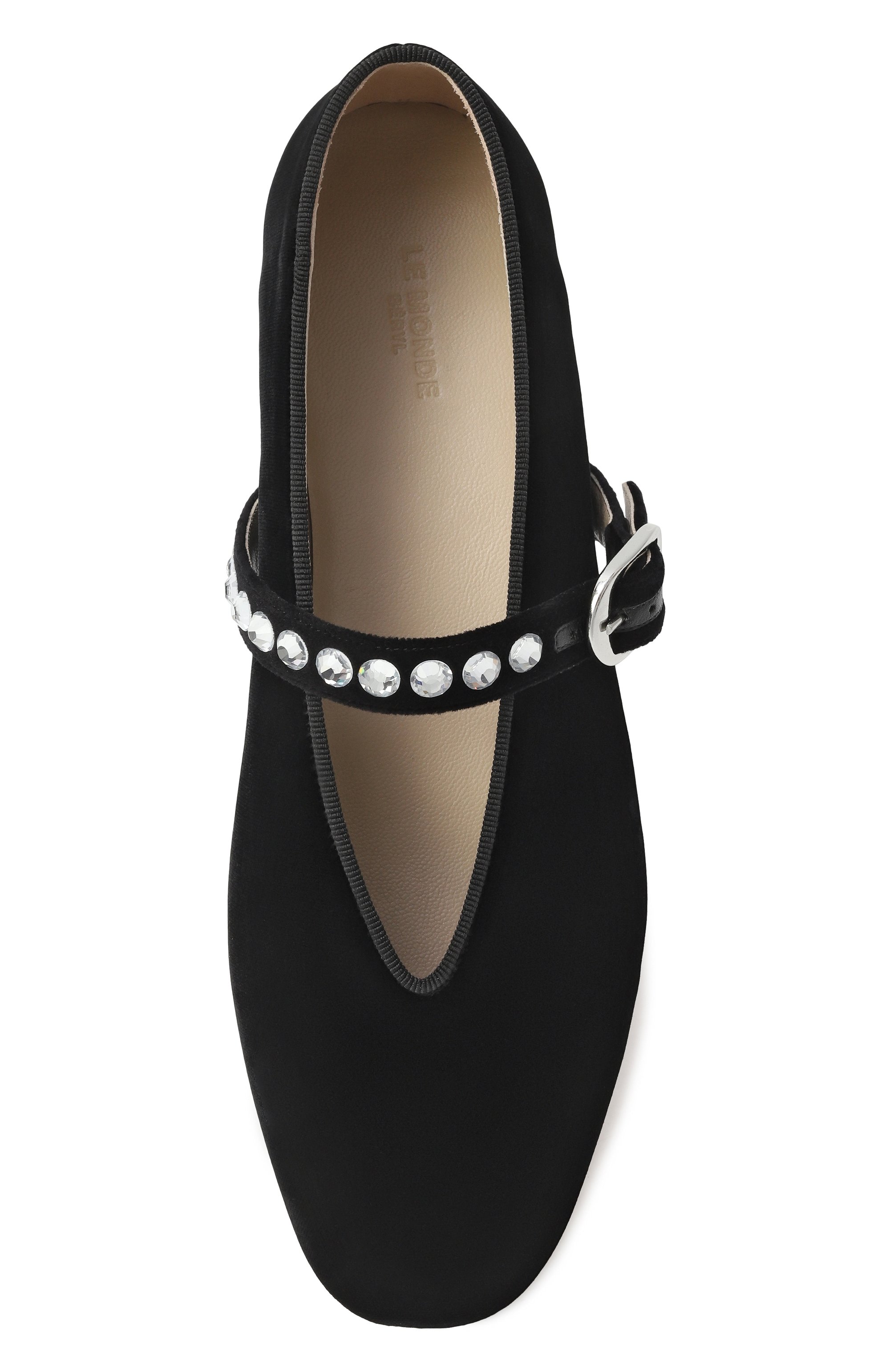 Бархатные балетки stella LE MONDE BERYL черного цвета по цене 69950 руб., арт. STE-VEL-BCR, фото 6 Бархатные балетки stella LE MONDE BERYL, арт. STE-VEL-BCR, фото 6