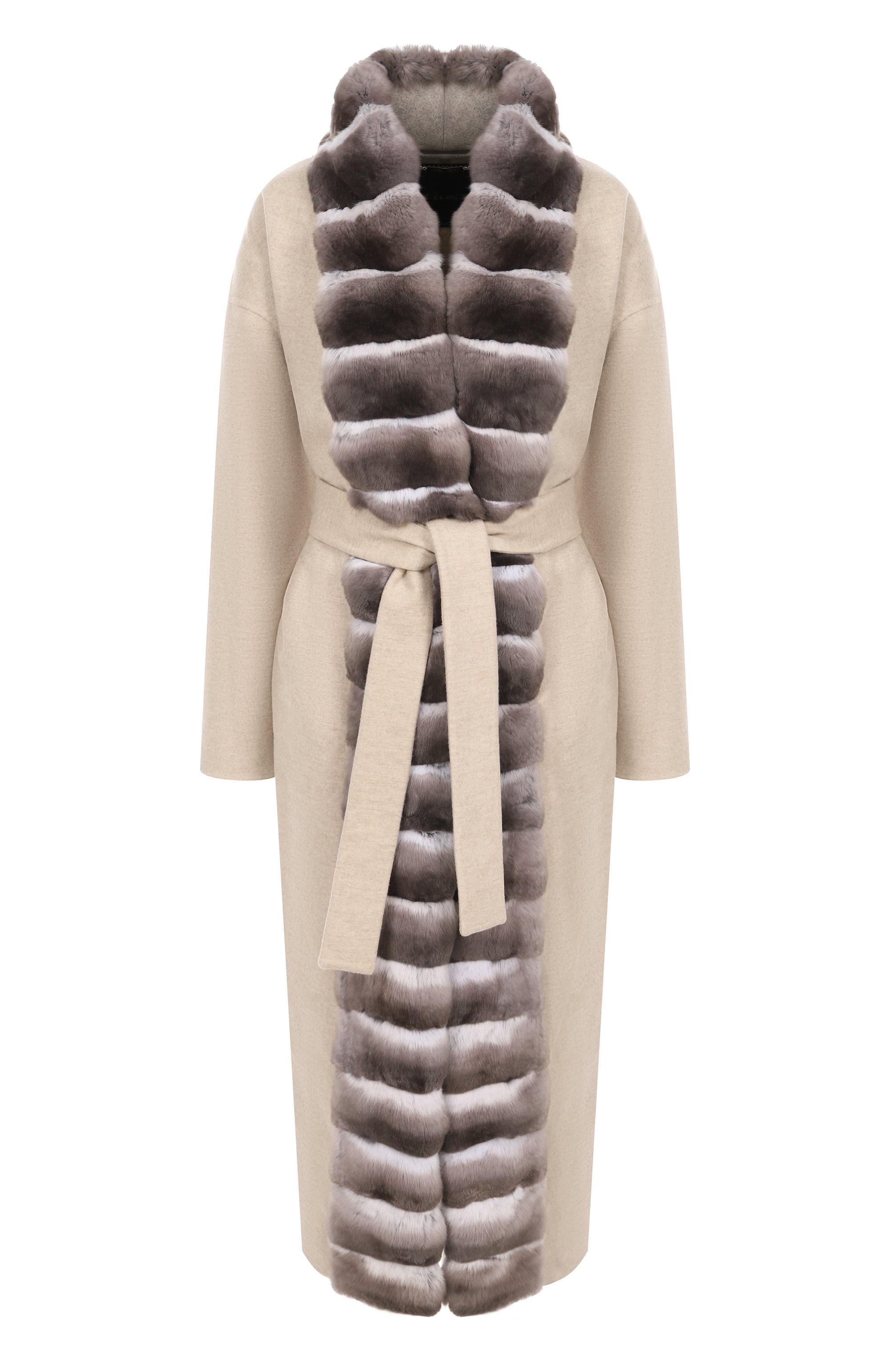 Ка�шемировое пальто с отделкой из шиншиллы KITON, арт. D60619DK05P8801, фото 1