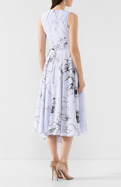 Шелковое платье ALEXANDER MCQUEEN, арт. 621675/QDAAP, фото 4