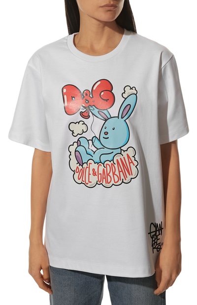 Хлопковая футболка DOLCE & GABBANA, арт. F8S90T/HU7H8, фото 3