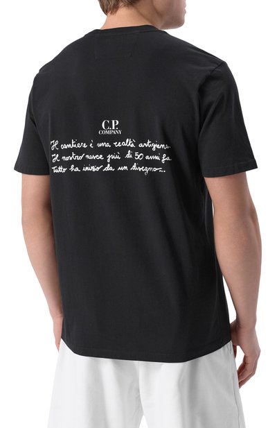 Хлопковая футболка C.P. COMPANY, арт. 18CMTS319A005431G, фото 4