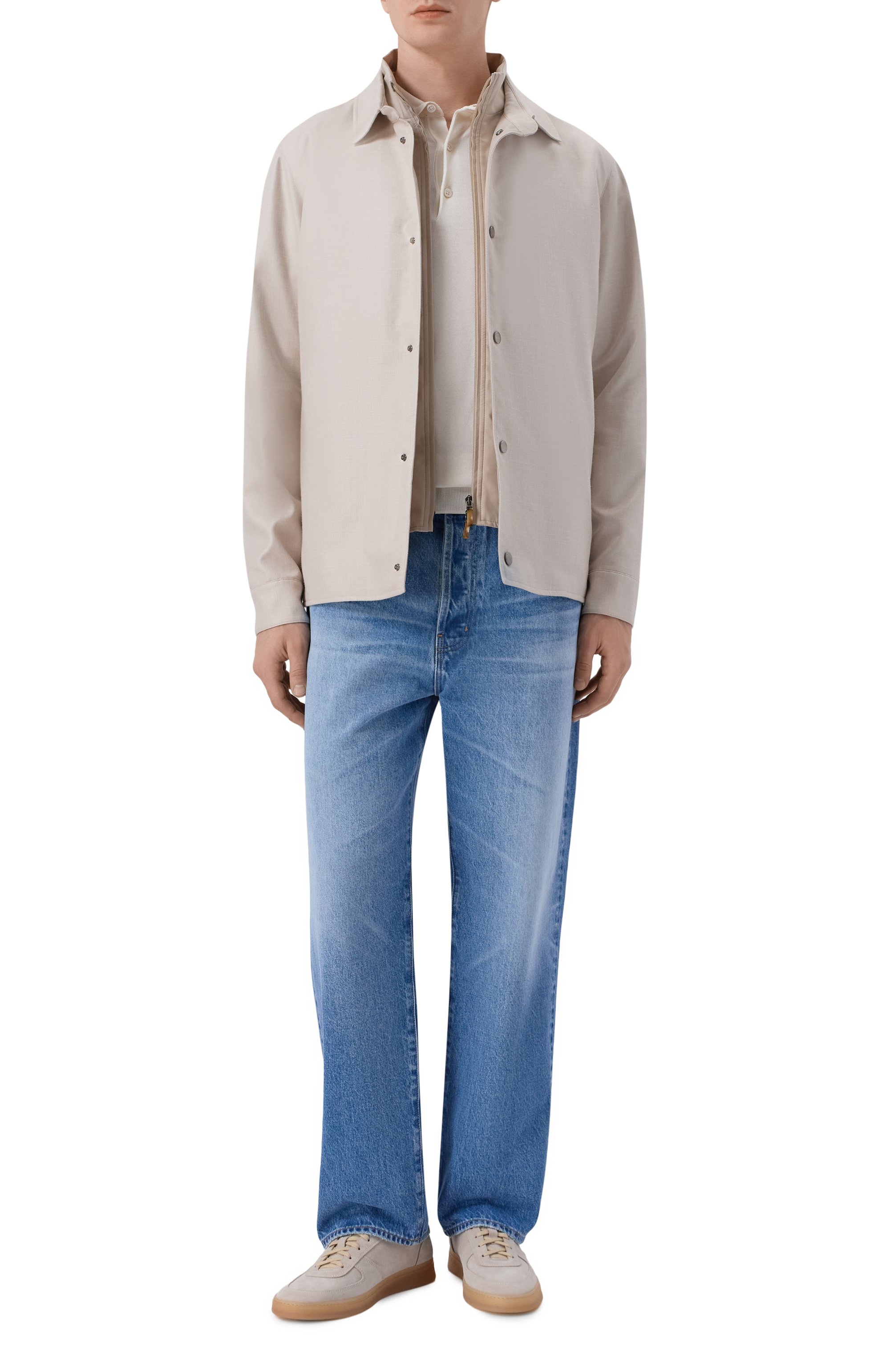 Шелковое поло BOSS CAMEL кремового цвета по цене 52950 руб., арт. 50560503, фото 2 Шелковое поло BOSS CAMEL, арт. 50560503, фото 2