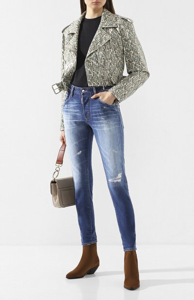 Джинсы DSQUARED2 синего цвета по цене 47000 руб., арт. S75LB0279/S30663, фото 2 Джинсы DSQUARED2, арт. S75LB0279/S30663, фото 2