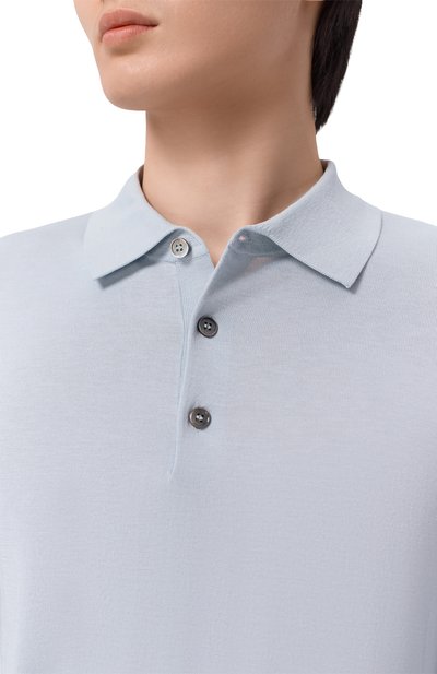 Поло из шелка и хлопка 12 STOREEZ, арт. 136309, фото 5