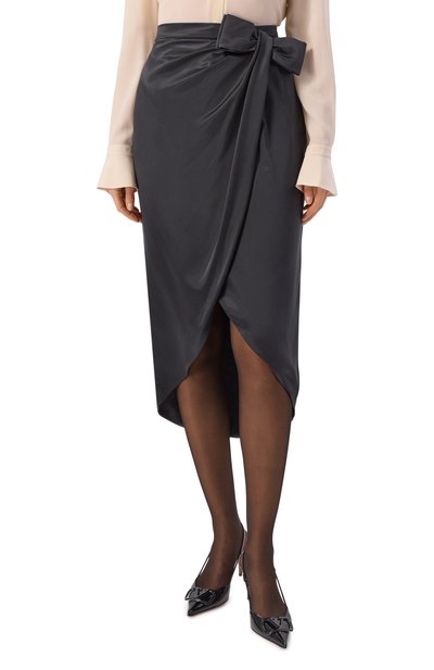 Атласная юбка VALENTINO, арт. 8B3RAEF0/8M6, фото 3