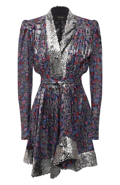 Платье с отделкой пайетками ISABEL MARANT, арт. R02087-21H050I/MERENEA, фото 1