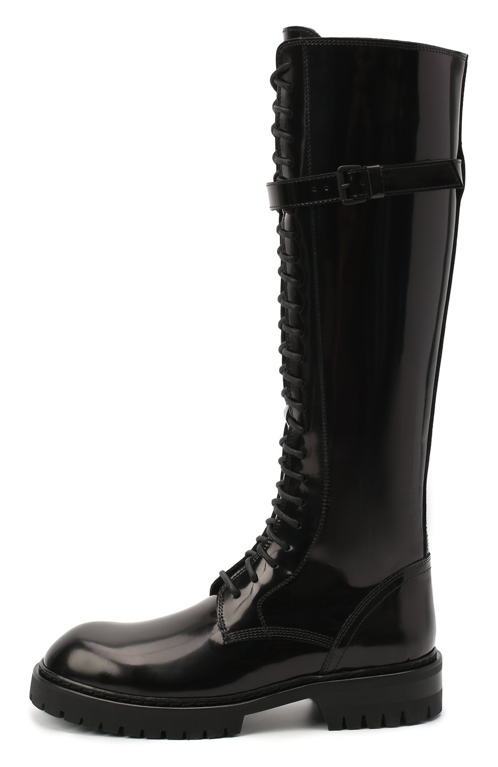 Кожаные сапоги ANN DEMEULEMEESTER черного цвета по цене 87850 руб., арт. 2014-2830-386-099, фото 3 Кожаные сапоги ANN DEMEULEMEESTER, арт. 2014-2830-386-099, фото 3