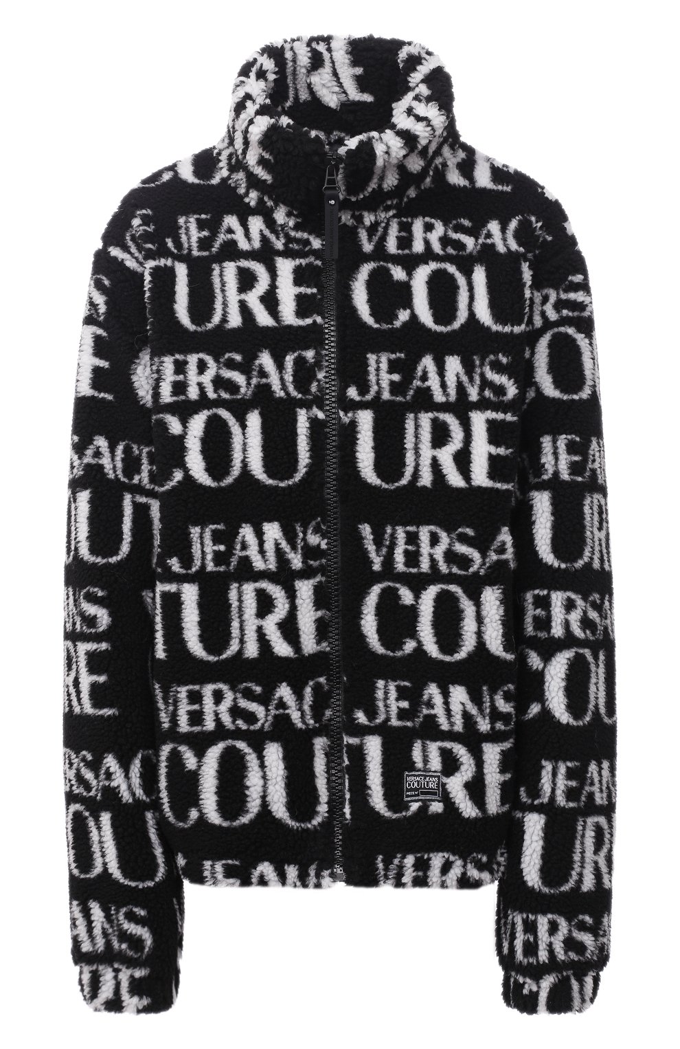 Куртка VERSACE JEANS COUTURE черно-белого цвета по цене 43350 руб., арт. C1GZB909-ZUM409 L0G0/04899, фото 1 Куртка VERSACE JEANS COUTURE, арт. C1GZB909-ZUM409 L0G0/04899, фото 1