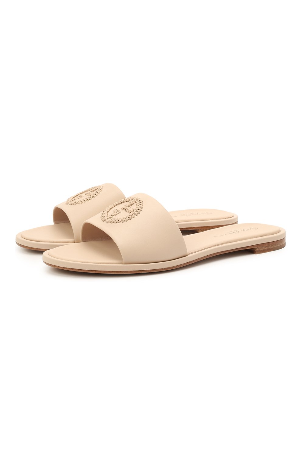 Кожаные шлепанцы GIORGIO ARMANI, арт. X1PA23/XF417, фото 1