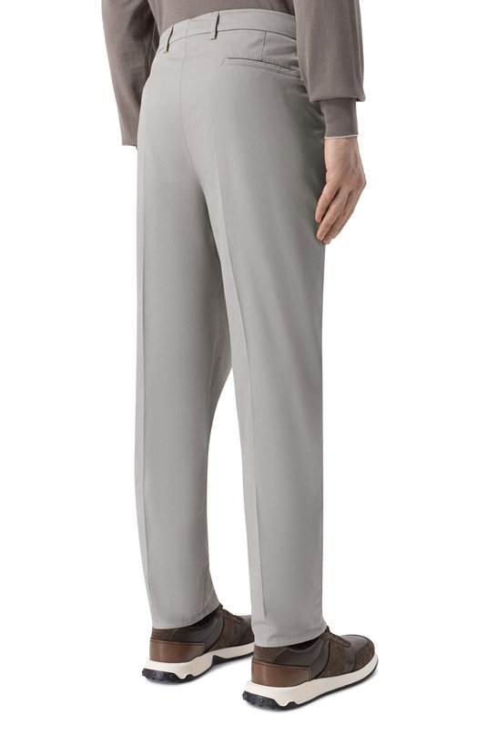 Хлопковые брюки Brunello Cucinelli M289LE1450 Зелёный  M289LE1450 Фото 4