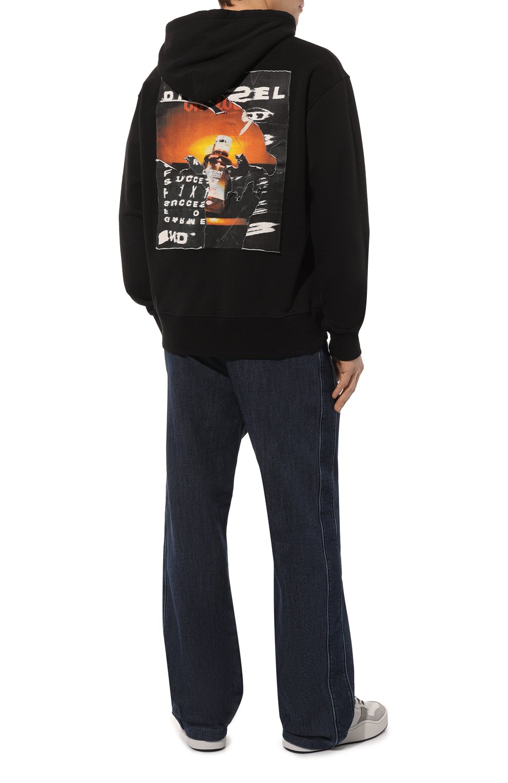 Хлопковое худи DIESEL, арт. A08528/0EJAA, фото 2