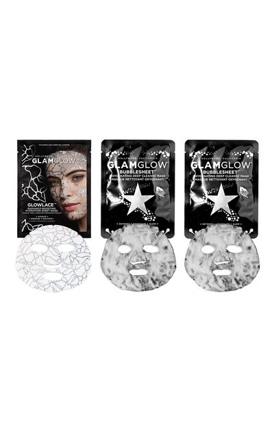 Набор косметический selfie-approved: cleanse + glow sheet mask trio GLAMGLOW, арт. 889809009380, фото 4
