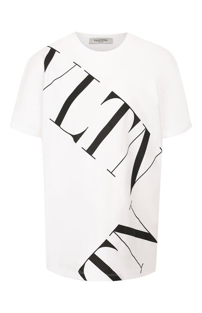 Женская хлопковая футболка VALENTINO, арт. SB3MG02E4SH
