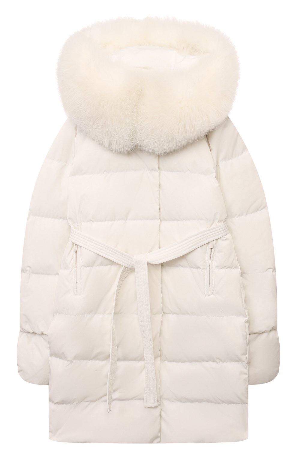 Пуховик с отделкой из песца YVES SALOMON ENFANT, арт. 25WEM920XXD0TM, фото 1